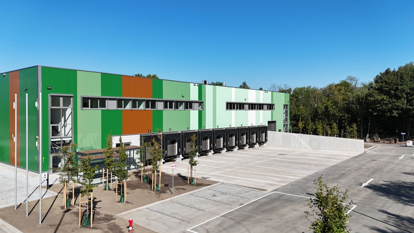 PRODAC, Außenansicht des fertiggestellten RUHR Logistikparks in Castrop-Rauxel. Bildrechte: PRODAC